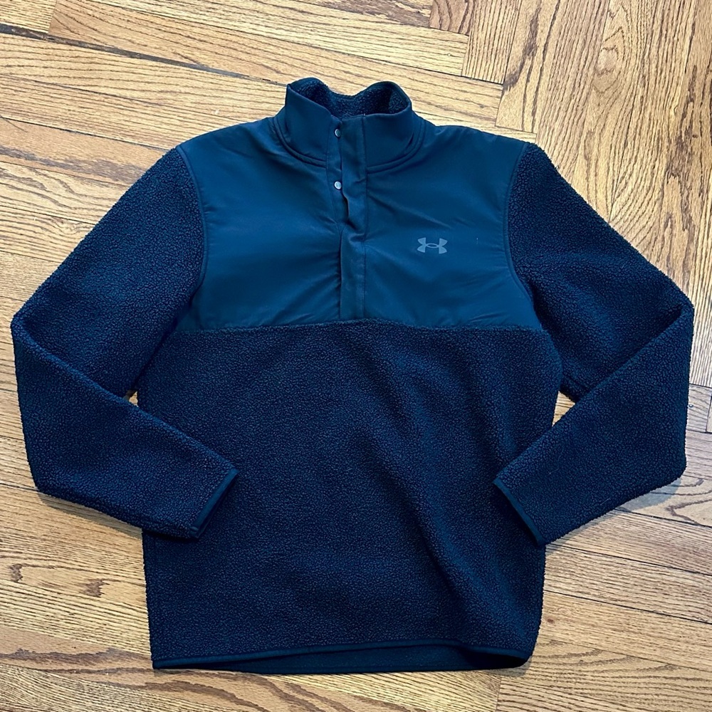 Under Armour Black Fleece Quarter Snap Pullover